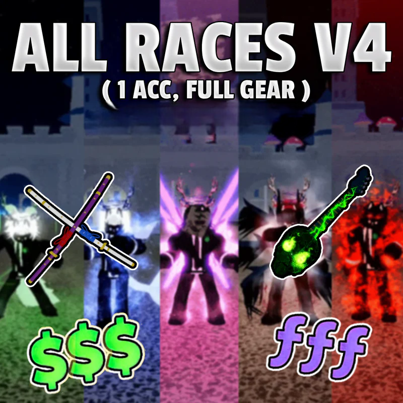 🔥OP ALL RACE V4🔥 EVERY SINGLE V4 RACE ON ACCOUNT 🤯