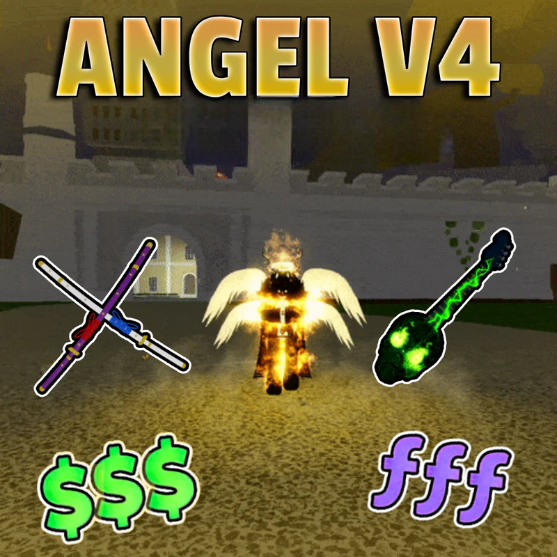 🔥 FULL ANGEL V4🔥 MAX LVL + SG + CDK + GH MYTHICAL FRUIT